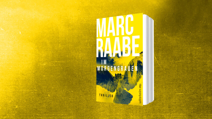 Buchcover von Marc Raabes Thriller ‚Im Morgengrauen‘ – Band 4 der Art-Mayer-Serie