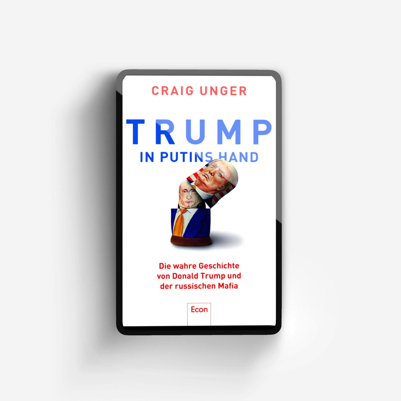 Buchcover von Trump in Putins Hand