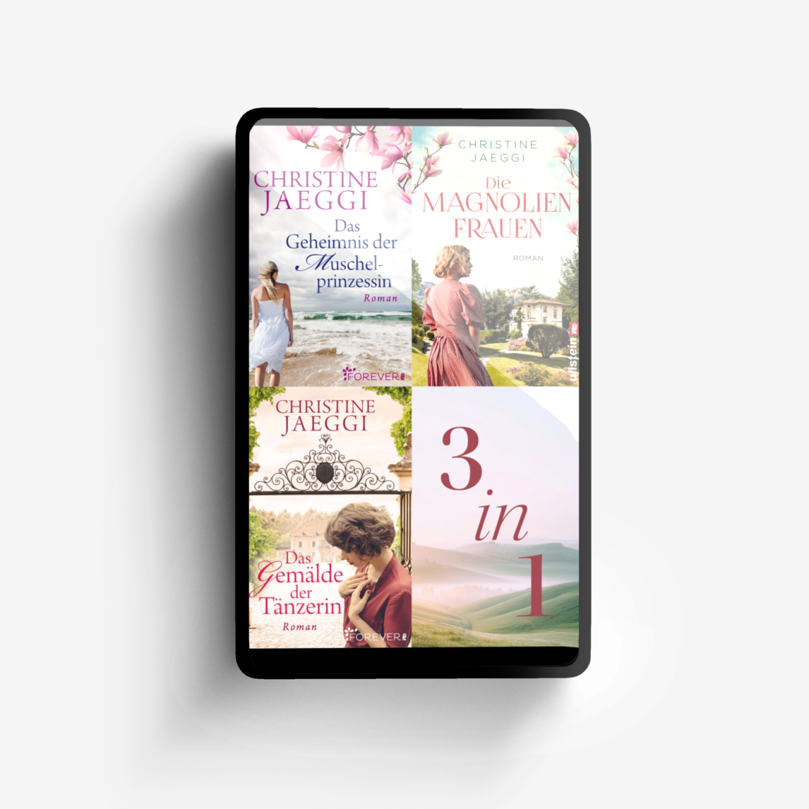 Buchcover von Das Geheimnis der Muschelprinzessin // Die Magnolienfrauen // Das Gemälde der Tänzerin