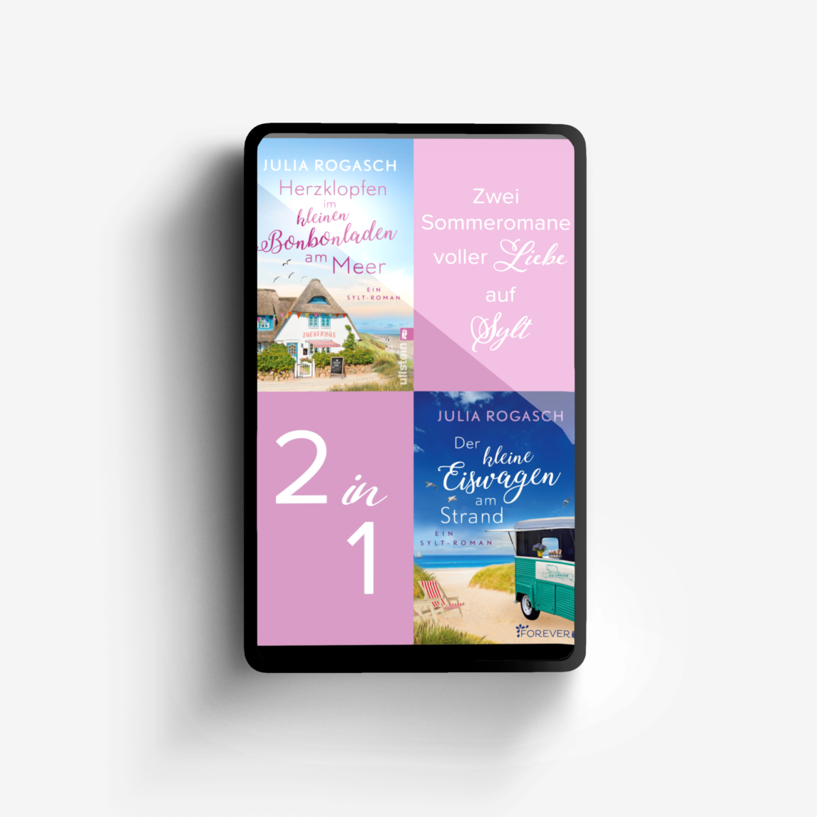 Buchcover von Herzklopfen im kleinen Bonbonladen am Meer // Der kleine Eiswagen am Strand