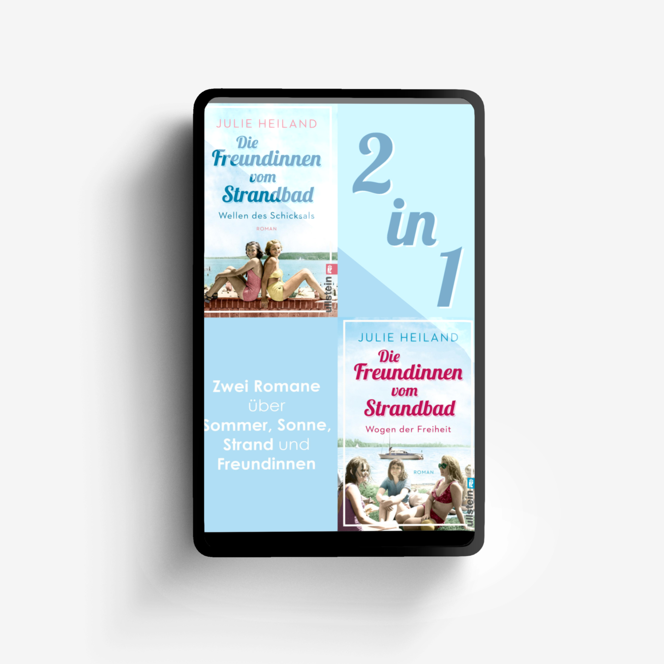 Buchcover von Die Freundinnen vom Strandbad: Wellen des Schicksals // Wogen der Freiheit