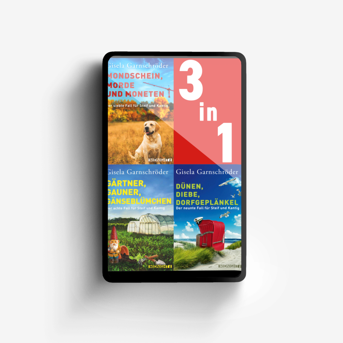 Buchcover von Steif und Kantig ermitteln – Band 7-9 der beliebten Cosy-Crime-Reihe (Ein-Steif-und-Kantig-Krimi 7-9)