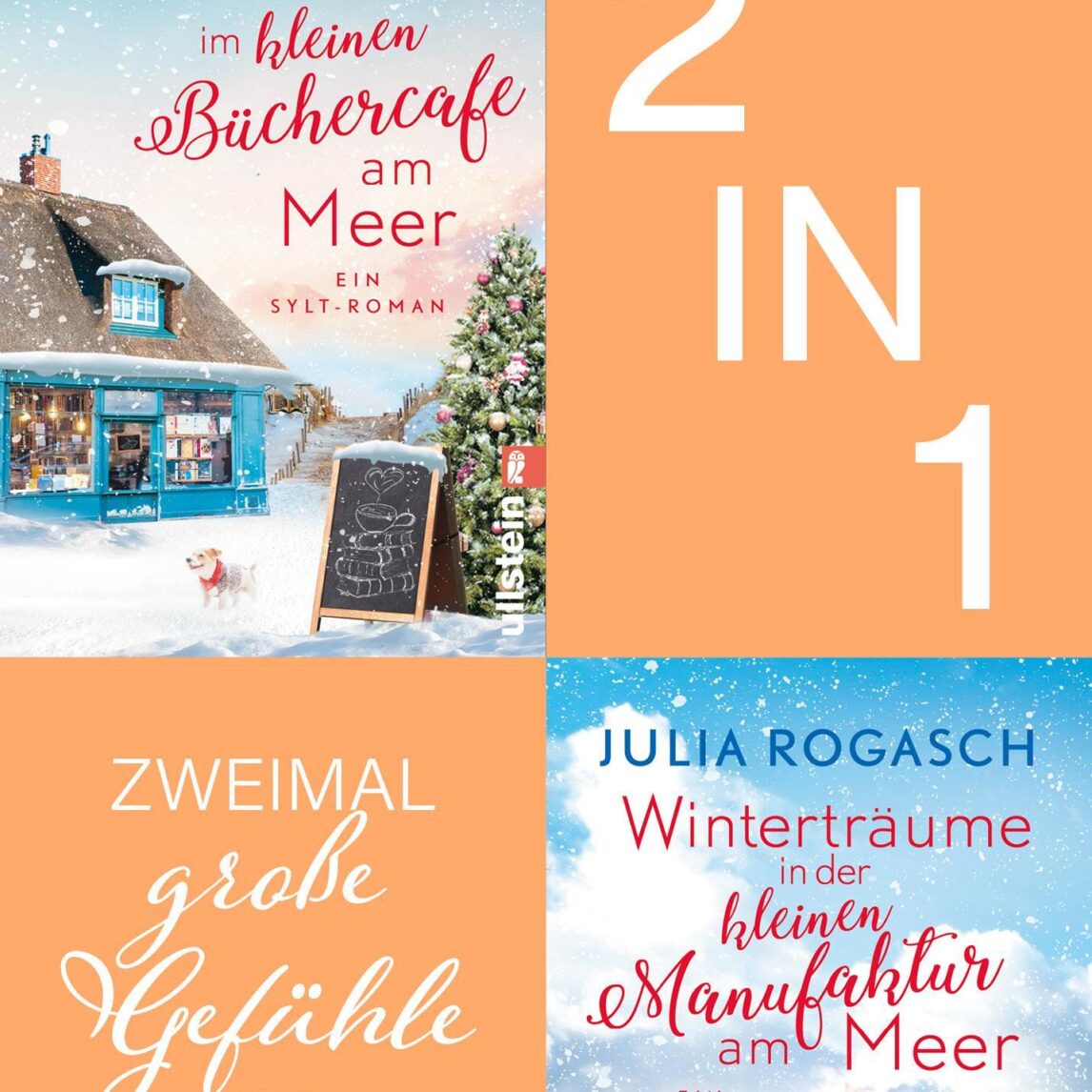 Buchcover von Wintertee im kleinen Büchercafé am Meer // Winterträume in der kleinen Pension am Meer